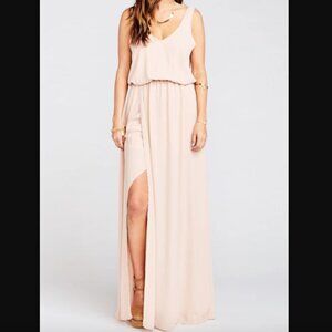 Show Me Your Mumu Kendall Maxi Dress‎ in Blush